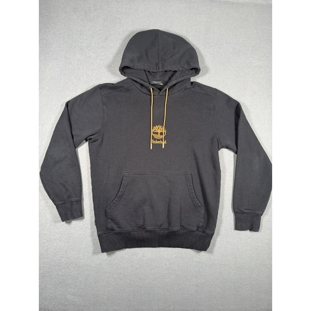 Timberland Core Tree Logo Pullover Hoodie Black Wheat Men's S Excellent. #0017